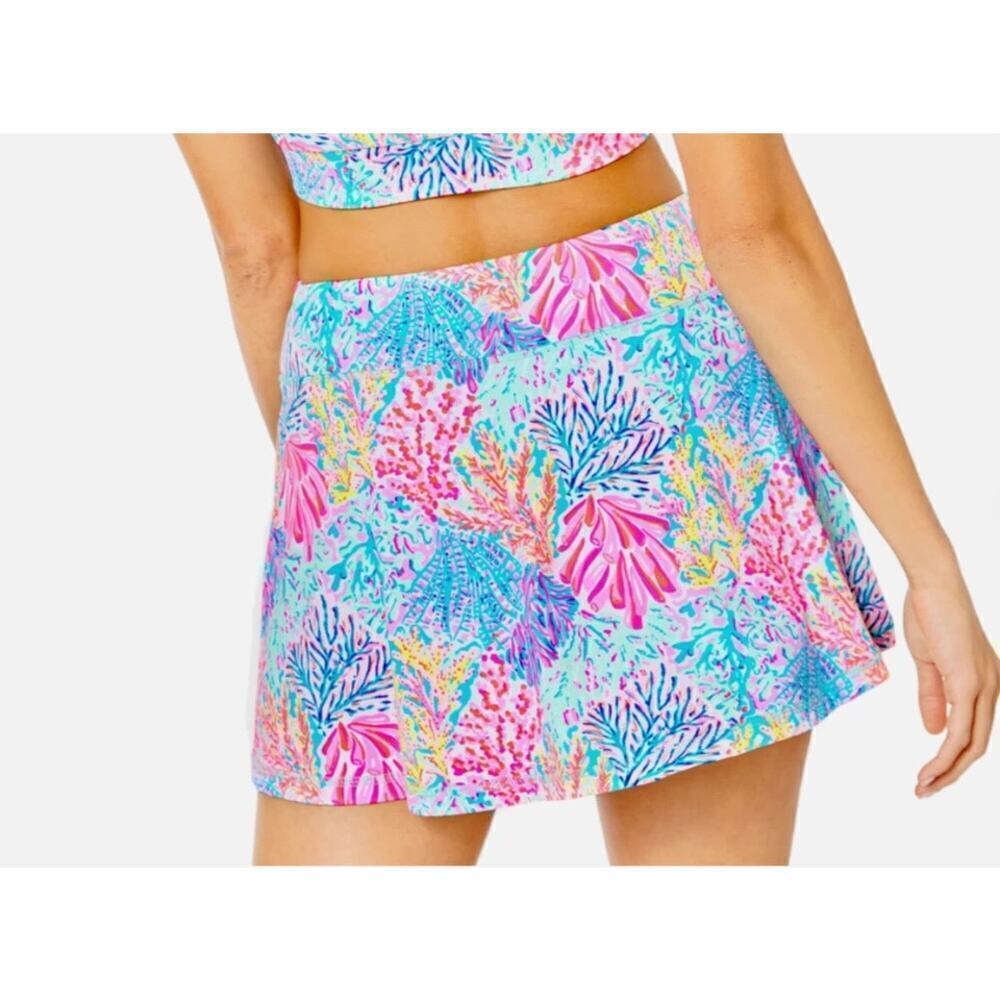 Lilly Pulitzer Luxletic Aila Skort UPF 50 Protection SPLASHDANCE Multicolor XXS